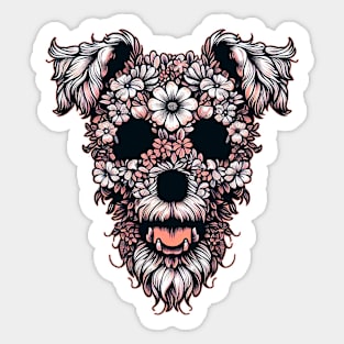 Floral Pup Sticker